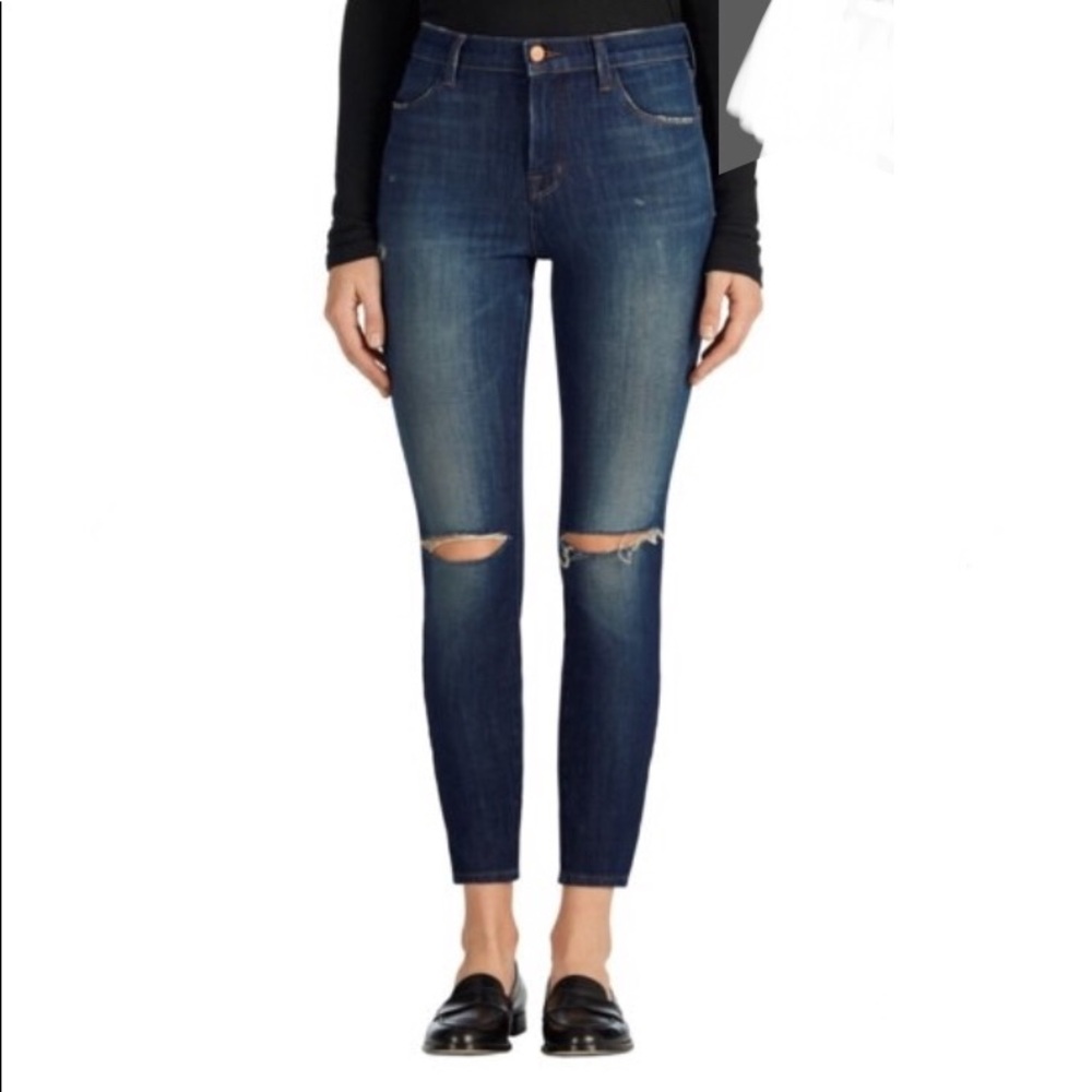 J Brand Alana high waist cropped skinny jean